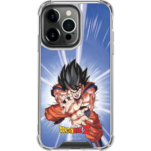 Dragon Ball Z Goku Kamehameha Blast iPhone 15 Pro Clear Case